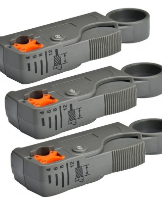 3 PCS Coaxial Cable Stripper Stripping Pliers Cable Stripping Tool  1024